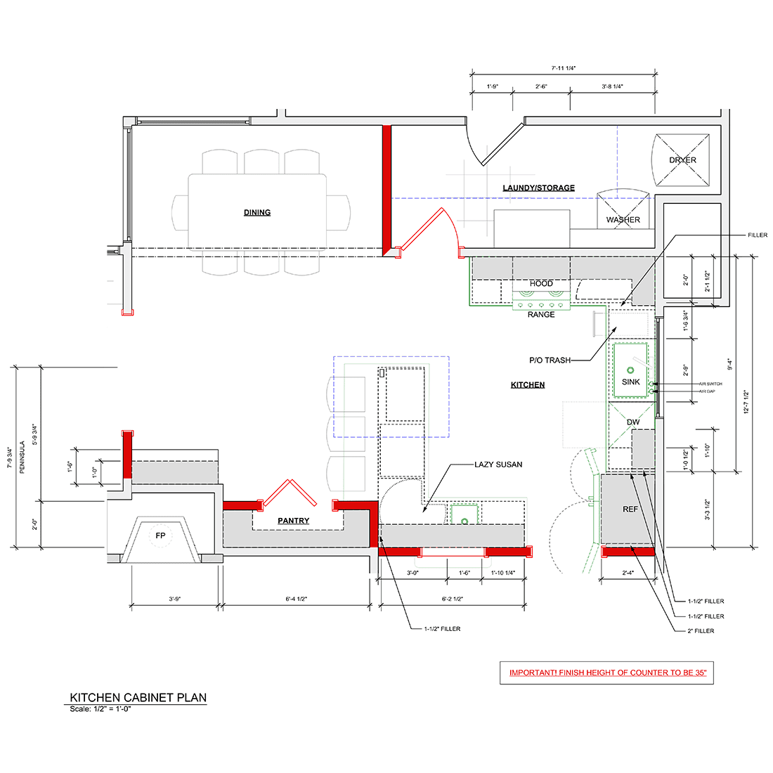 redesigned small kitchen for maximum space