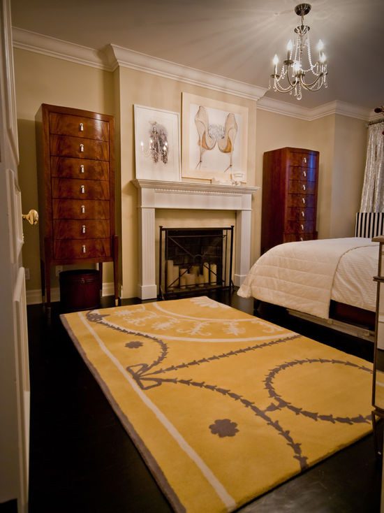 faux bedroom fireplace