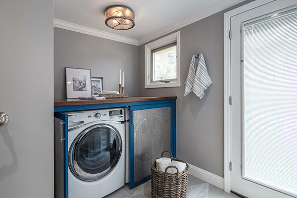 interior renovations - bright cozy laundry room 