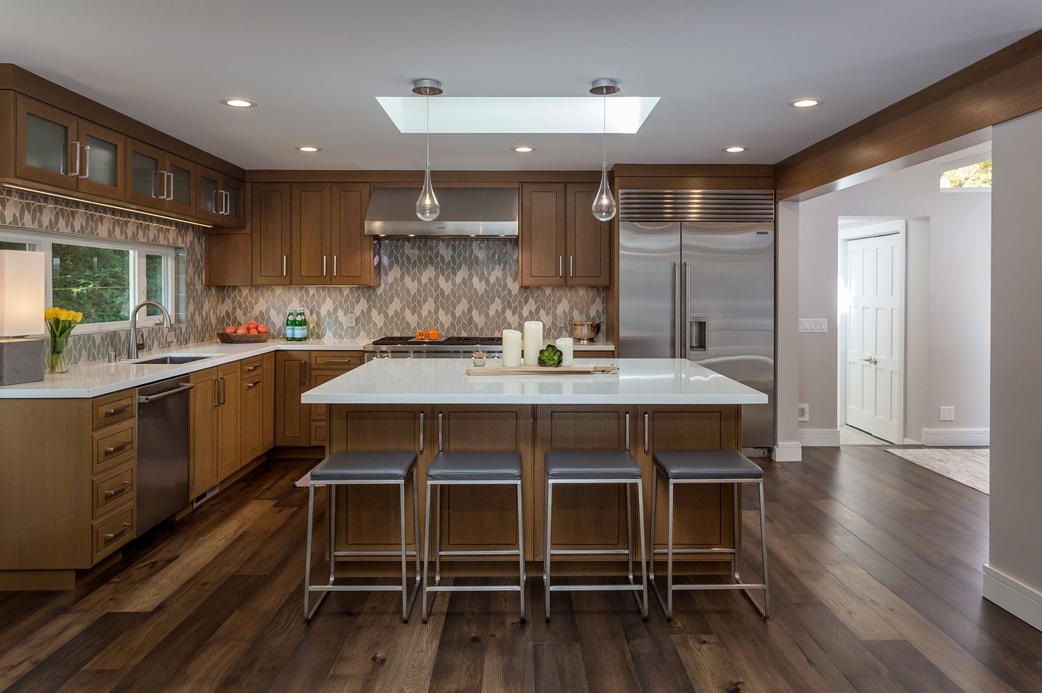 An island kitchen layout design is both timeless and versatile