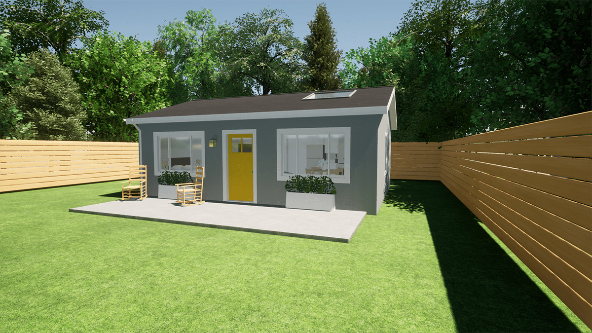 The Cozy Cottage 500 SQ FT 1BR 1BA Next Stage Design